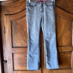 Light gray straight leg jeans